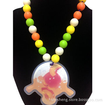 Silicone animal fish-shaped pendant, silicone teether, funny toy for baby